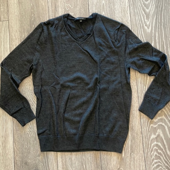 BRITCHES V Neck Long Sleeve Merino Sweater - Picture 1 of 3